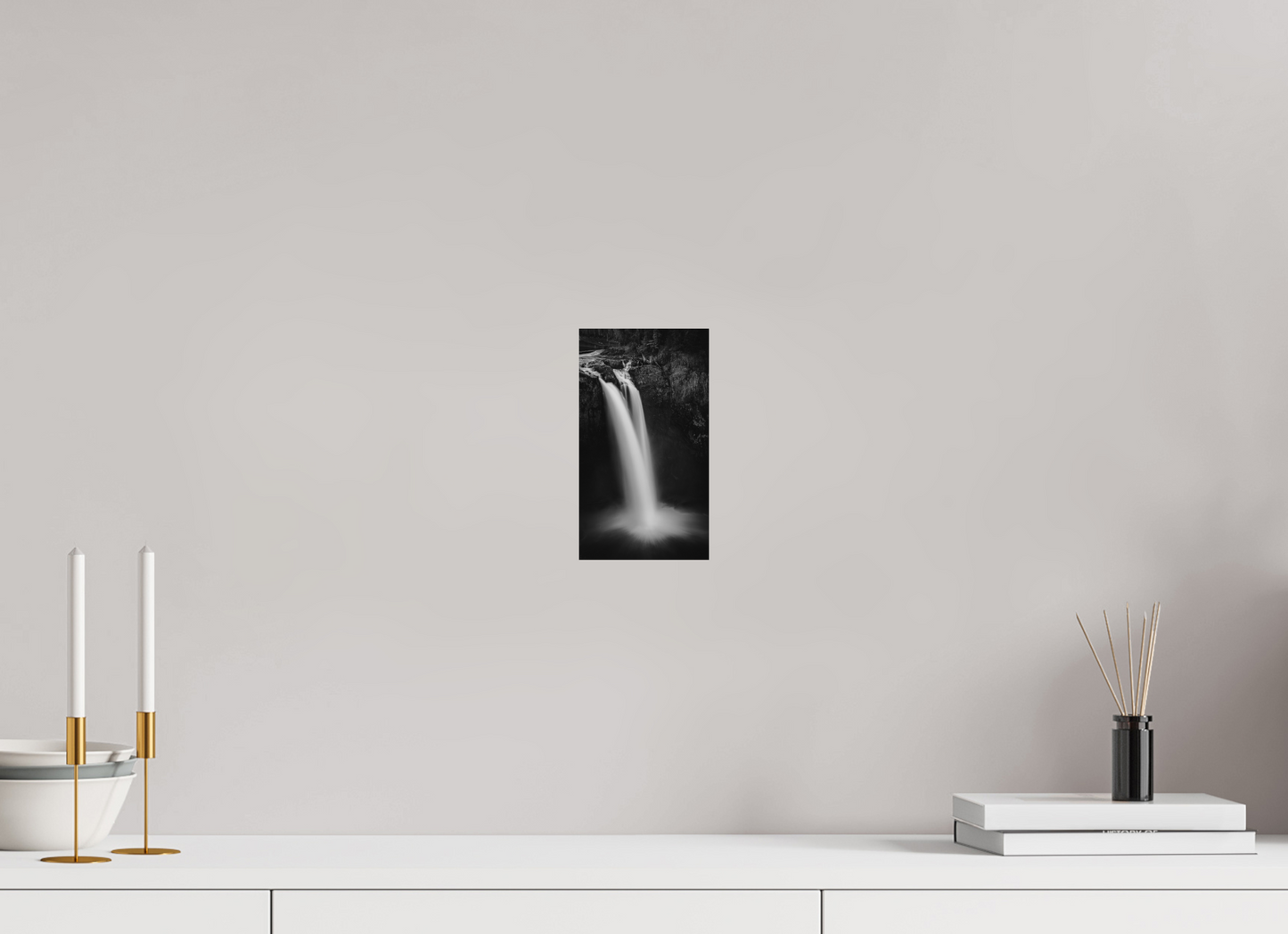 4.5 x 8″, Ilford BW Photo Print On Aluminum Backing Salish Mist