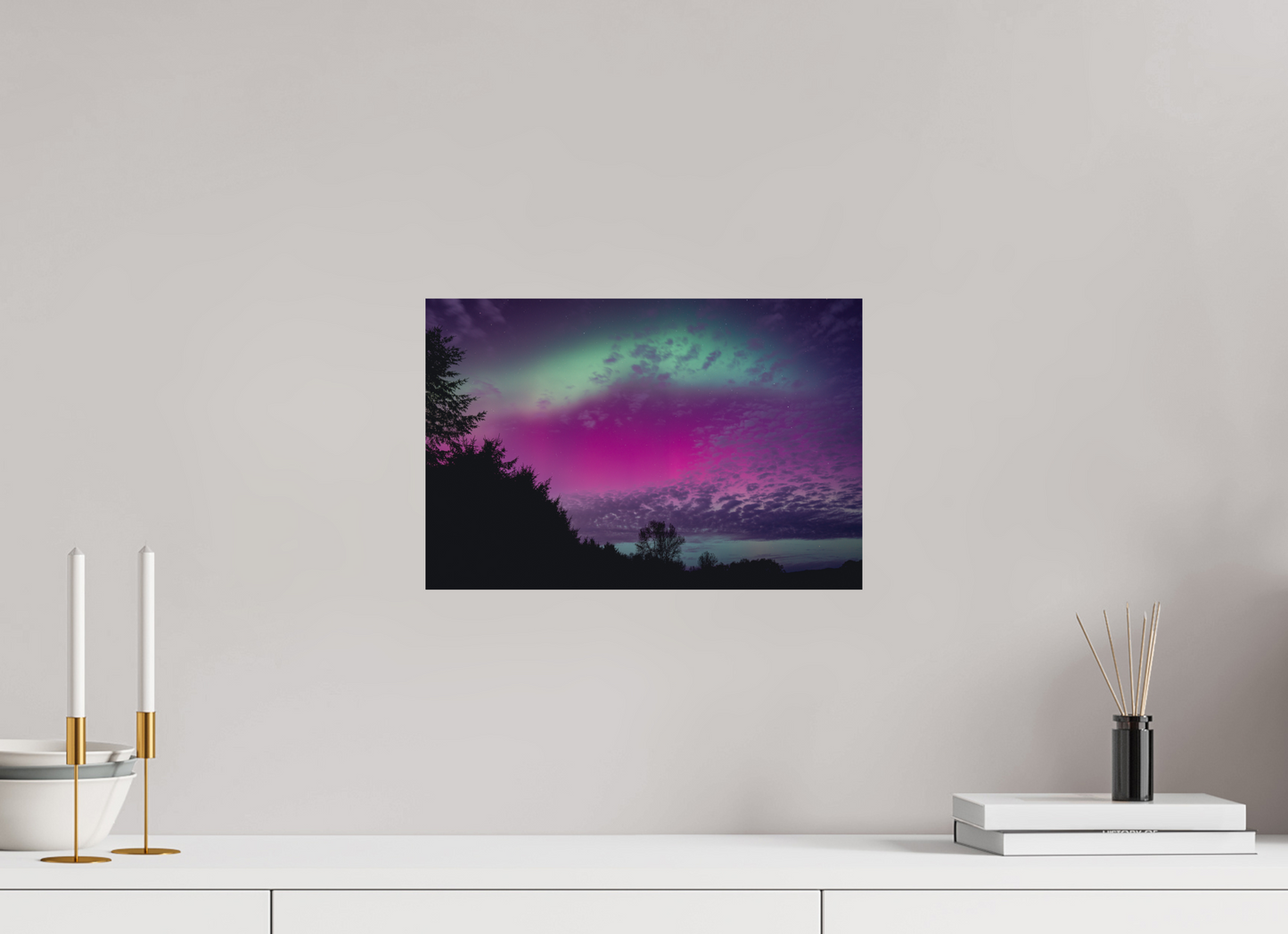 15 x 10″, Photo Print on Aluminum Backing Crown Over the Valley