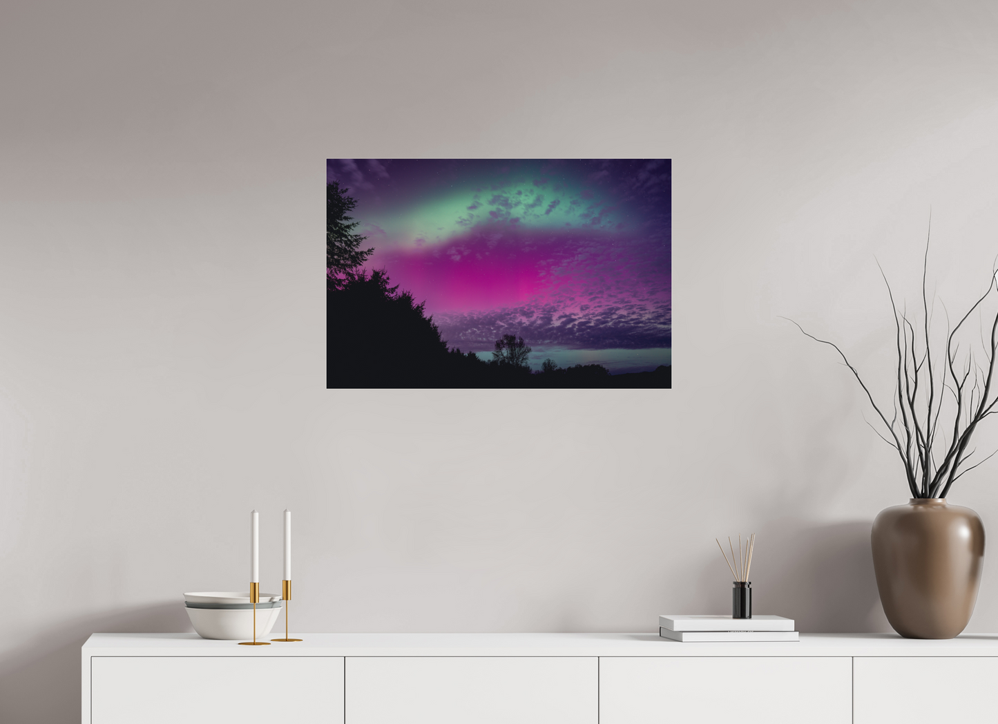 30 x 20″, Photo Print Under Acrylic Glass Crown Over the Valley